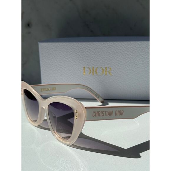 NEW Dior Pacific B3U Logo Sunglasses Cat Eye Milky Pink main image 8